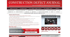 Desktop Screenshot of constructiondefectjournal.com