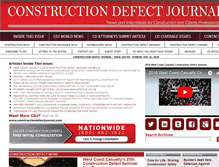 Tablet Screenshot of constructiondefectjournal.com